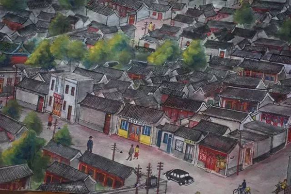 神奇老人画下解放初的北京 千余幅作品全靠过
