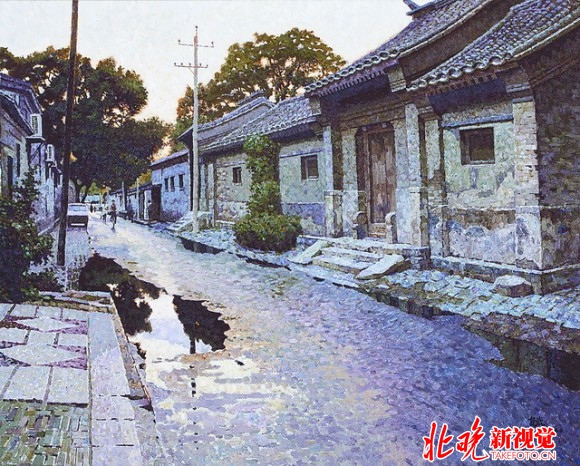 油画北京2008高清图片